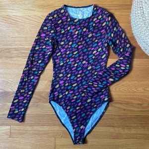 Fun printed stretchy American apparel bodysuit